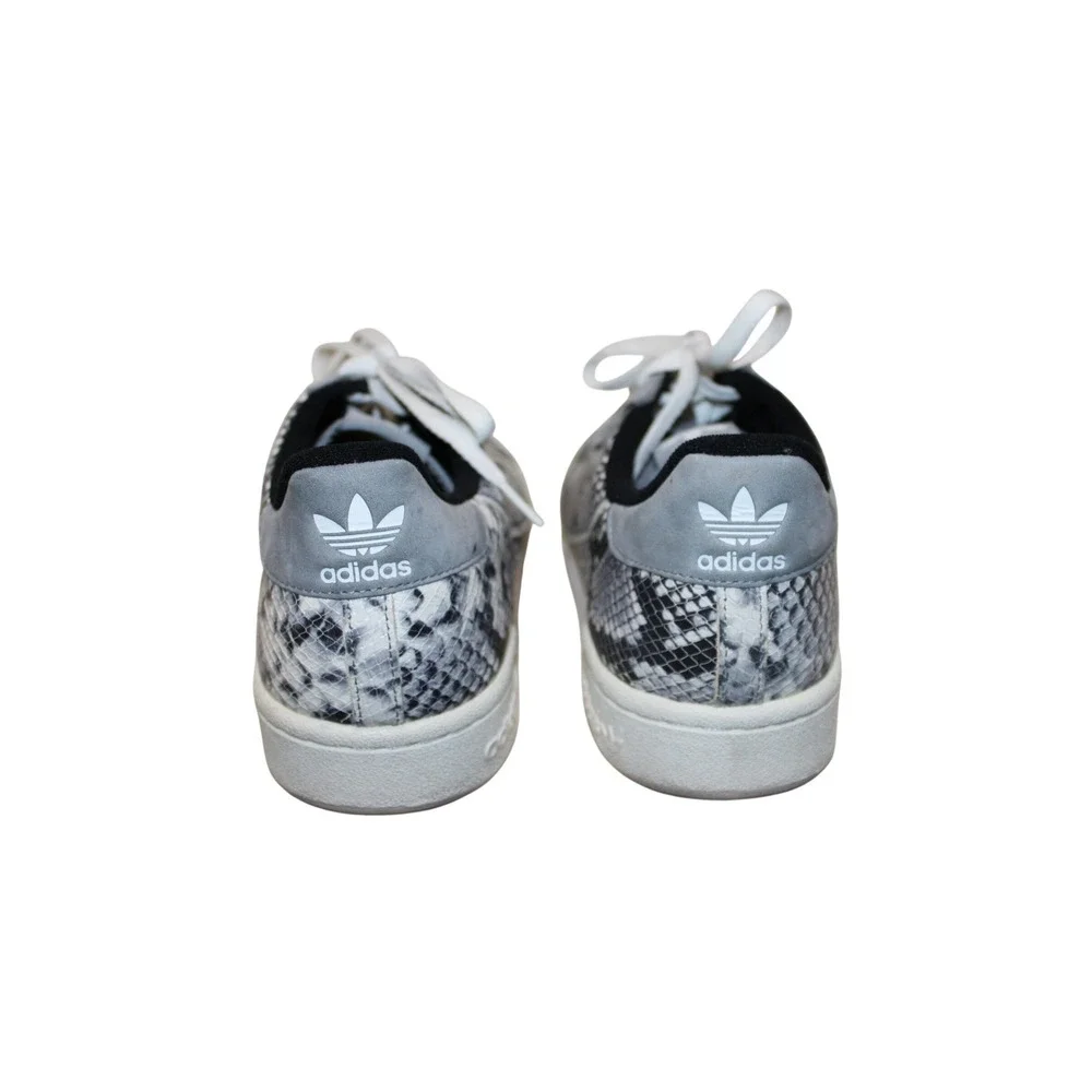 Adidas Continental 80 Shoes Mens 13 Grey Snakeskin Excellent EH0169 Low Top